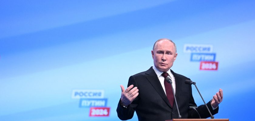 Putin anunță, după ce a câștigat alegerile, că Rusia trebuie să-și întărească armata